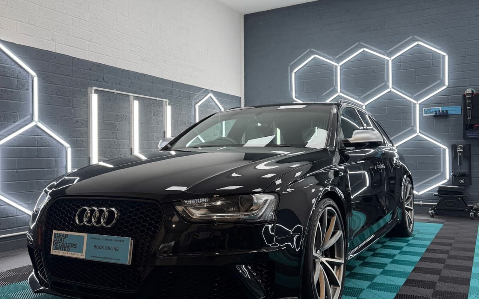 Audi RS4 Avant after paint correction — placeholder